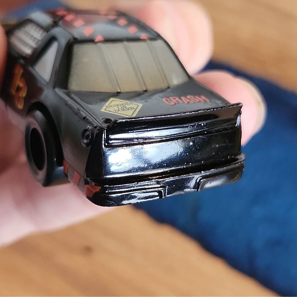 Vintage 1992 Matchbox Smash N Crash Diecast Car #13 Black Crash Dummy Retro Toy